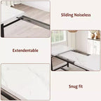 Set da pranzo allungabile 3 pezzi con 2 panche imbottite