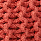 Pouf rotondo in maglia 20H per soggiorno