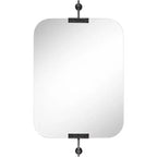 Uttermost Penbrook 24x42 Polished Edge Wall Mirror Weathered Black