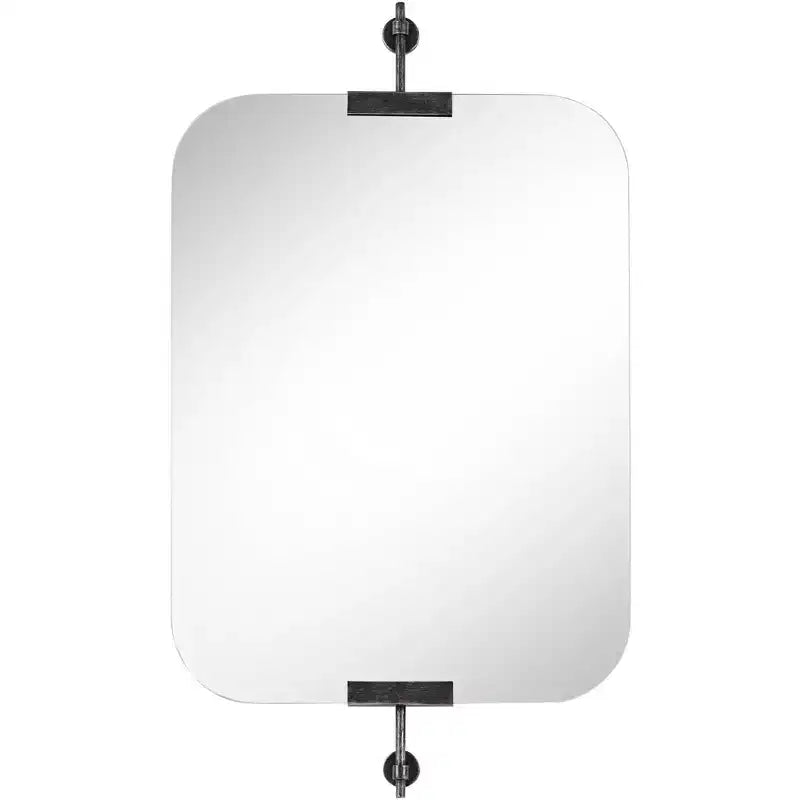 Uttermost Penbrook 24x42 Polished Edge Wall Mirror Weathered Black