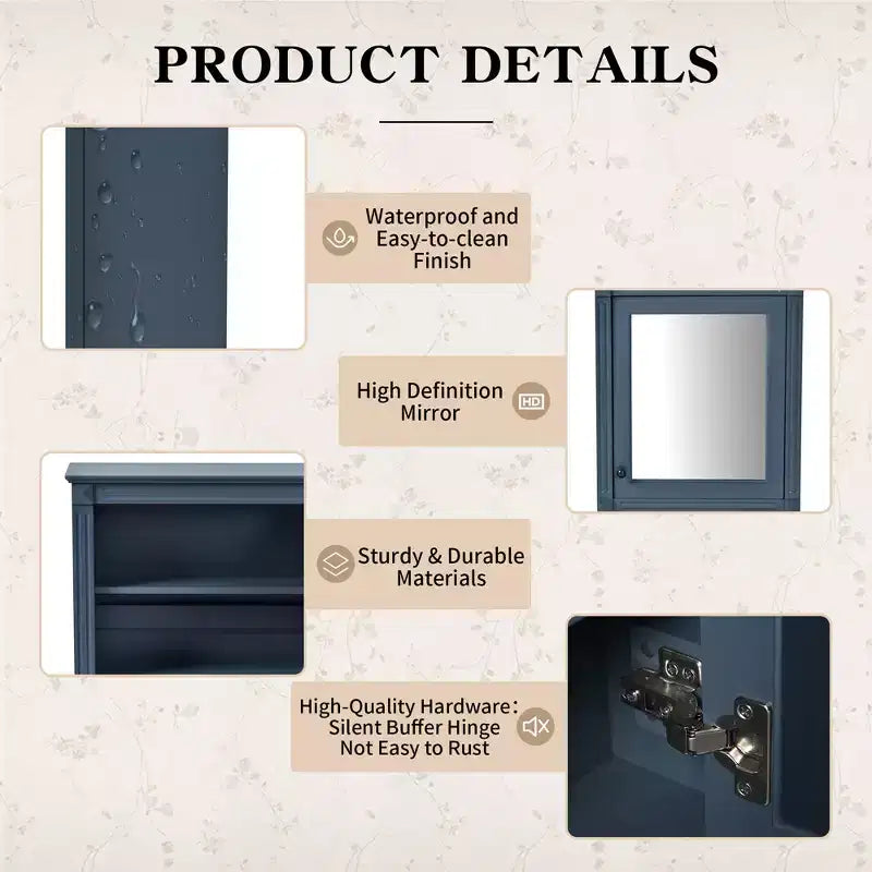 Mobile bagno da parete 24'' x 27'' con specchio