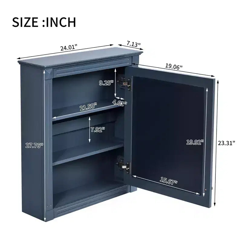 Mobile bagno da parete 24'' x 27'' con specchio