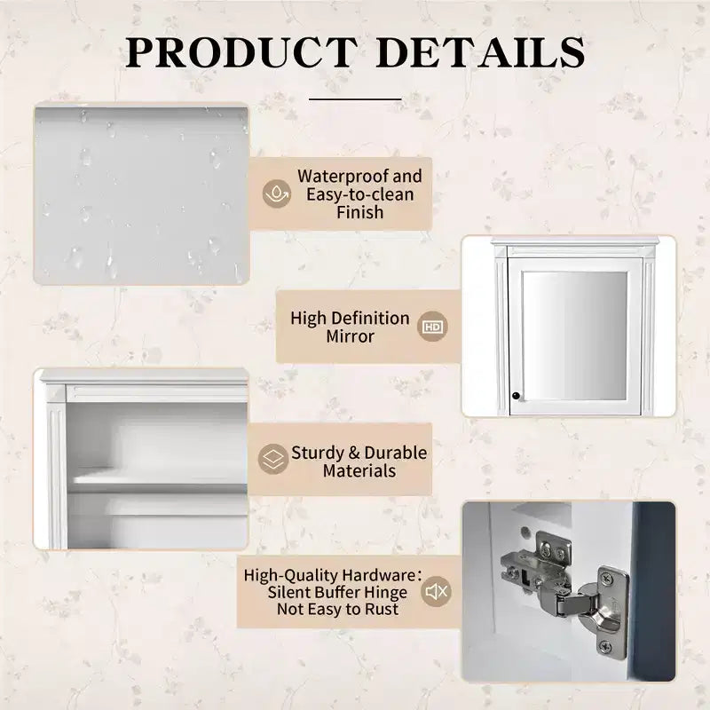 Mobile bagno da parete 24'' x 27'' con specchio